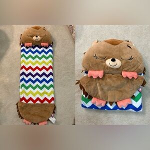 Happy Nappers Rainbow Hedgehog 2-in-1 Pillow & Sleeping Bag 🦔🌈